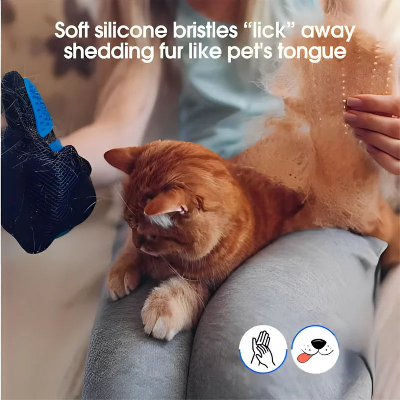 Pet Hair Glove Comb – Grooming and Deshedding Brush for Dogs & Cats