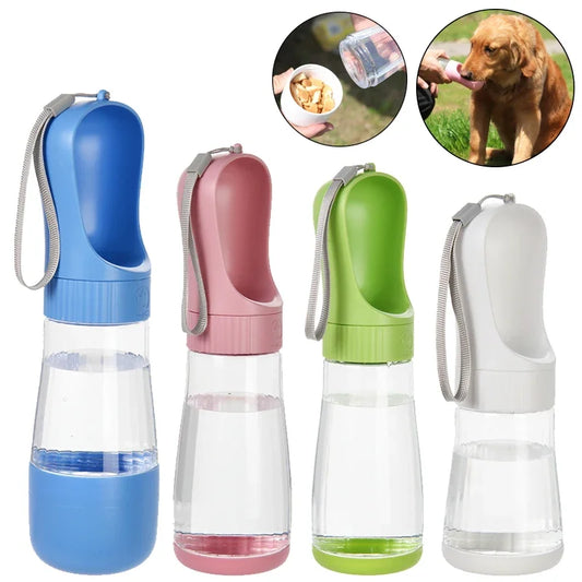 Portable 2-in-1 Dog Water Bottle & Food Dispenser