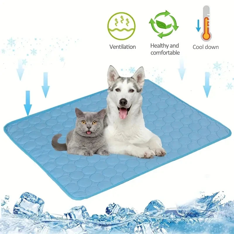 Dog Cooling Mat – Extra Large Summer Pet Bed for Dogs & Cats
