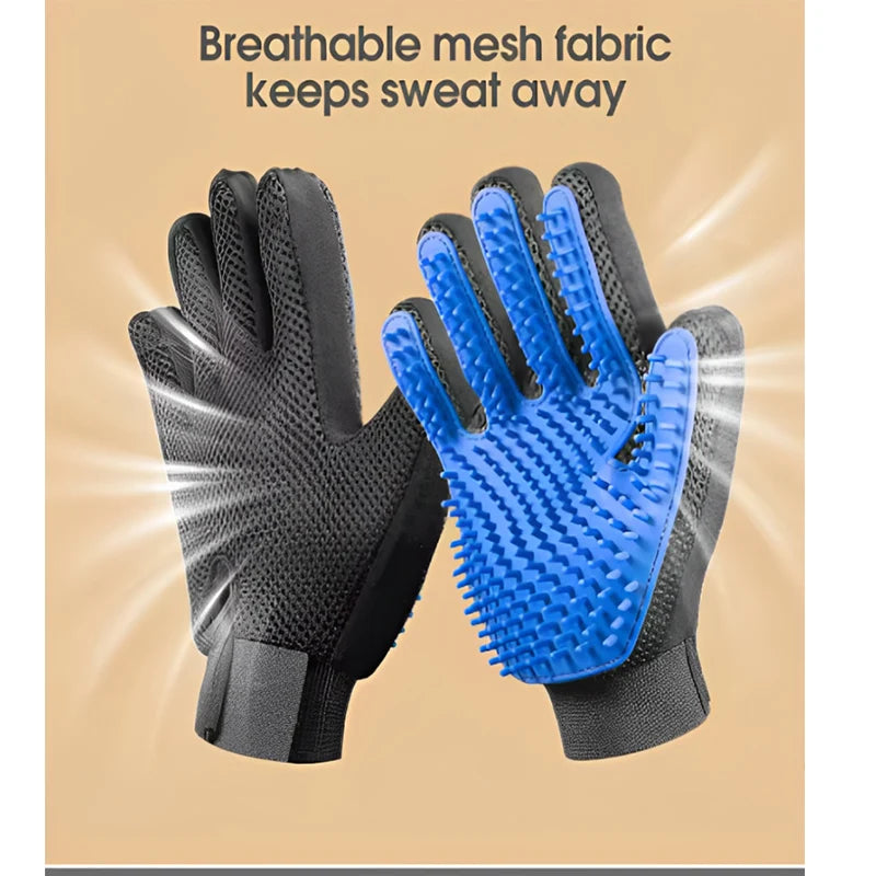 Pet Hair Glove Comb – Grooming and Deshedding Brush for Dogs & Cats