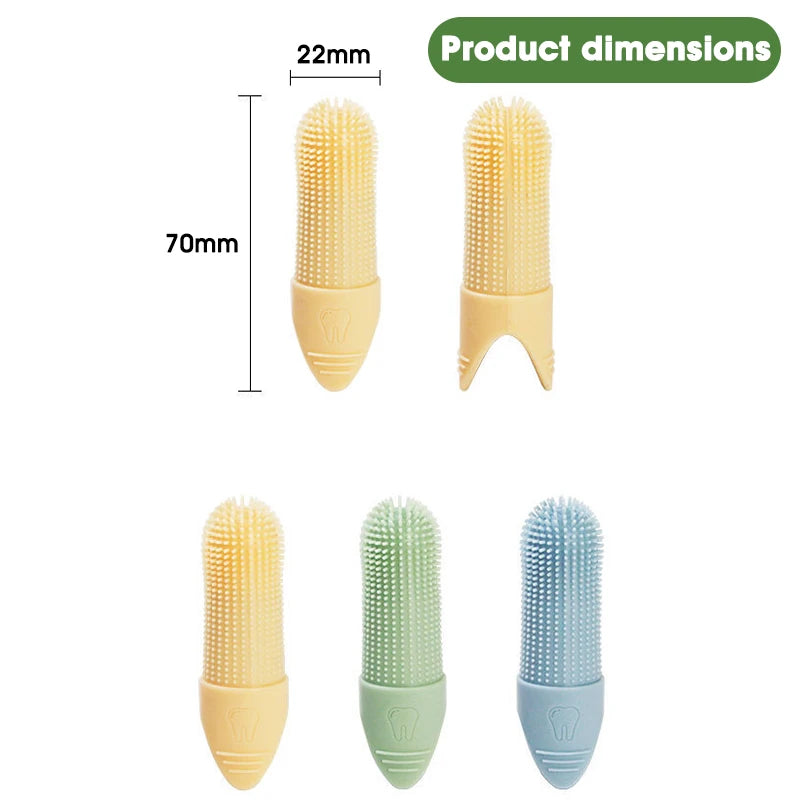 Super Soft 360° Pet Finger Toothbrush – Dog & Cat Dental Care