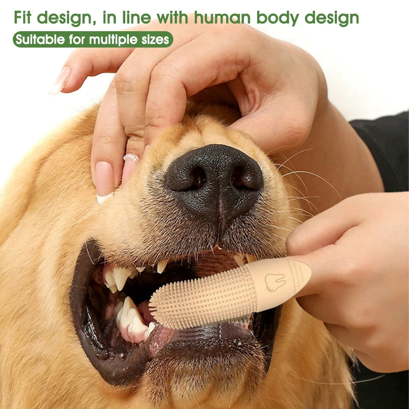 Super Soft 360° Pet Finger Toothbrush – Dog & Cat Dental Care