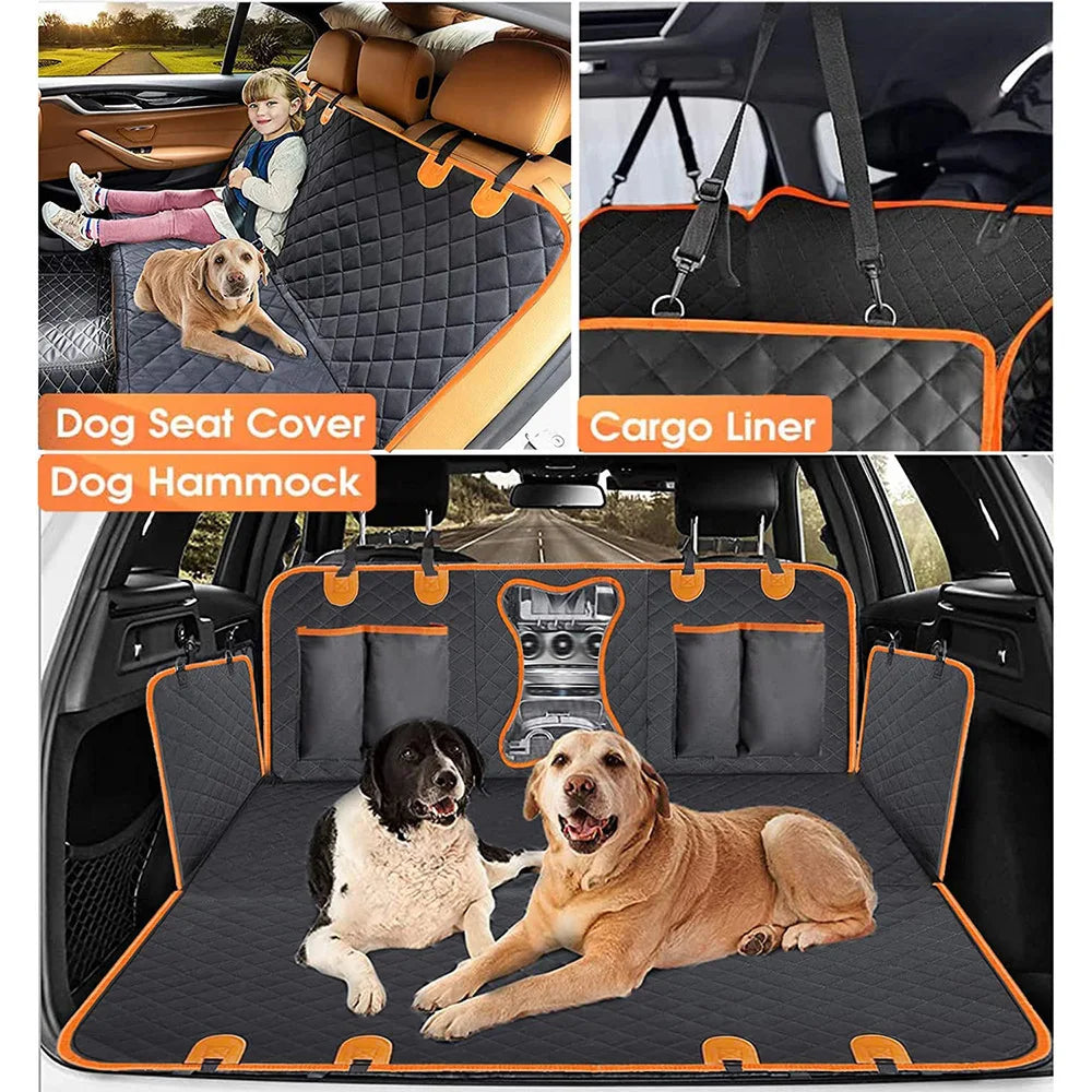 Universal Waterproof Dog Car Seat Cover with Mesh Window