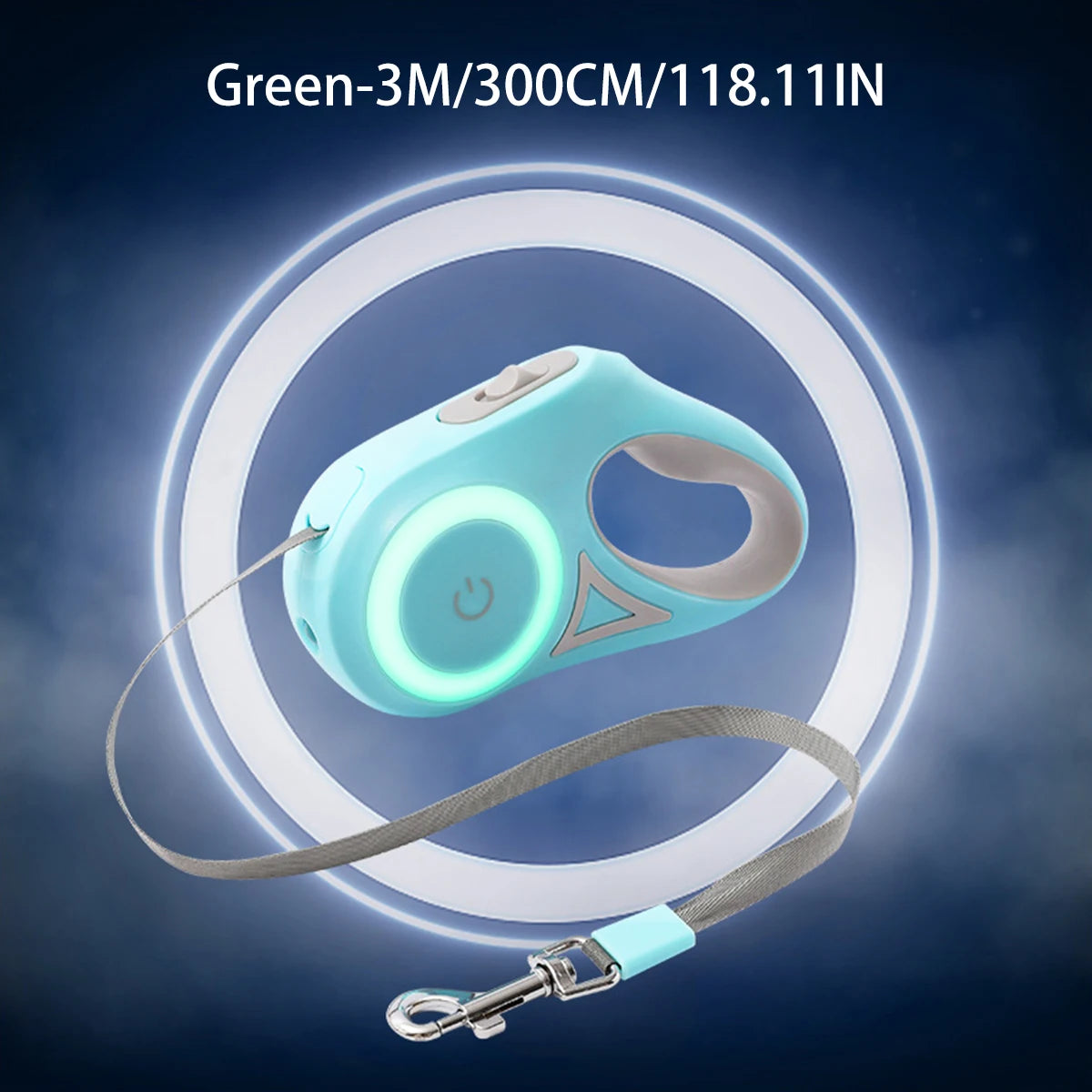 Fully Automatic Retractable Dog Leash with LED Lighting