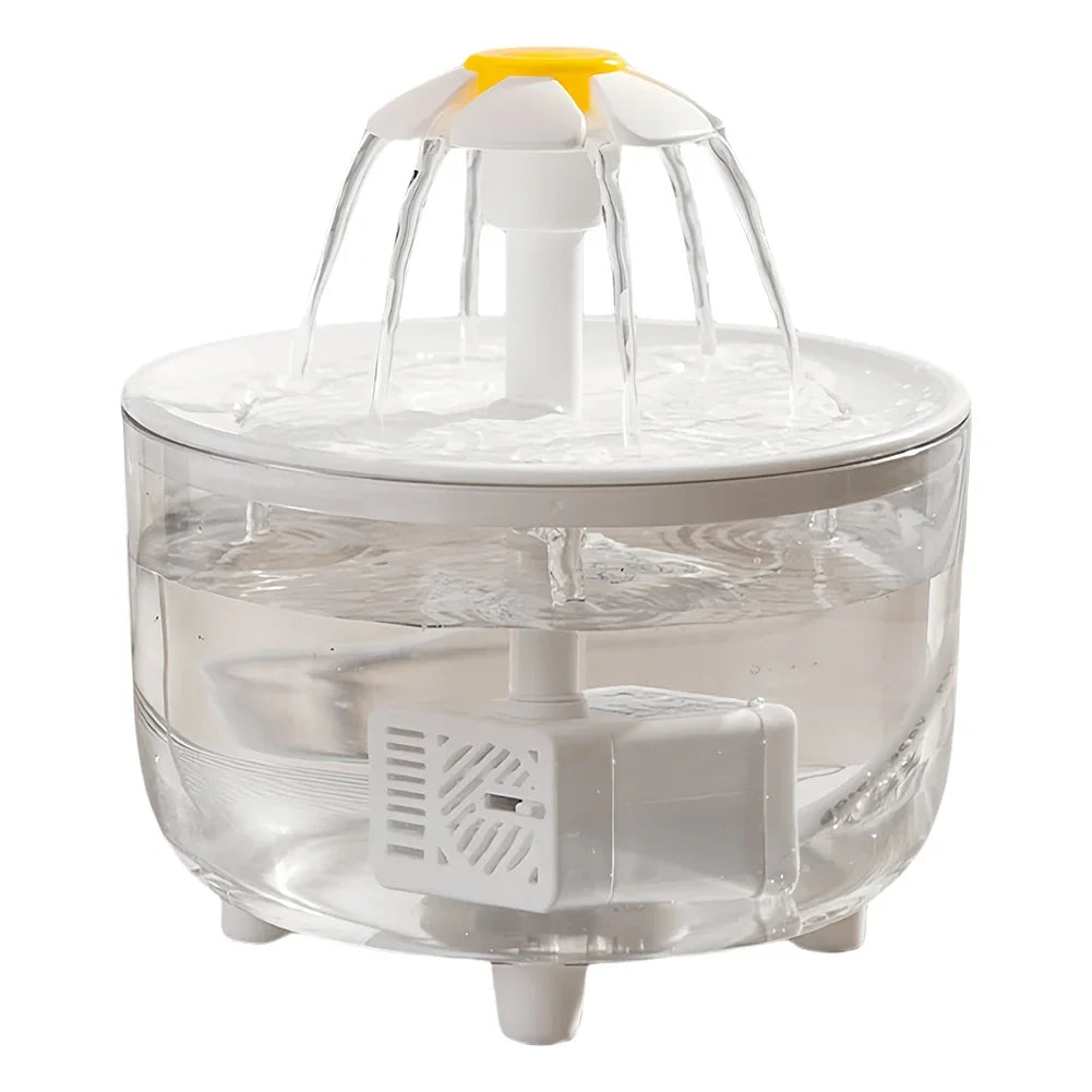 1200ml Electric Automatic Cat Water Fountain – USB Filtered & Ultra-Quiet