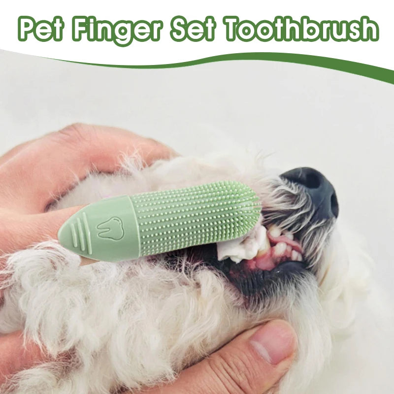 Super Soft 360° Pet Finger Toothbrush – Dog & Cat Dental Care