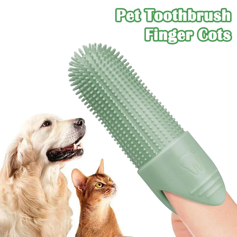 Super Soft 360° Pet Finger Toothbrush – Dog & Cat Dental Care